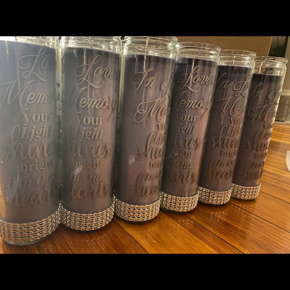 Custom Memorial candles - Picture 2 of 3